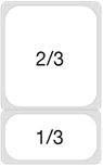 2/3 and 1/3