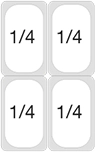 4 x 1/4
