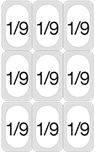 9 x 1/9