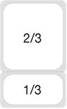 2/3 and 1/3