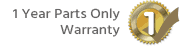 Manufacturers 1 Year Parts Only Warranty
