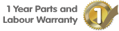 Manufacturers 1 Year Parts & Labour Warranty - 1 Year Parts Only For NON UK Mainland (including some areas of the Scottish Highlands) Postcodes
